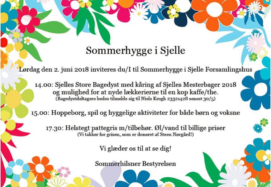 Sommerhygge 2. juni i Sjelle