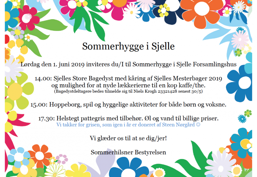 Sommerhygge & Sjelle Store Bagedyst 1. juni 2019 kl. 14