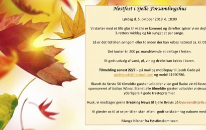 Høstfest i Sjelle 5. oktober