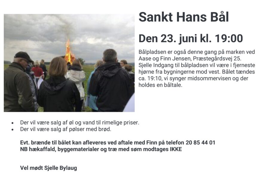 Sankt Hans Bål i Sjelle